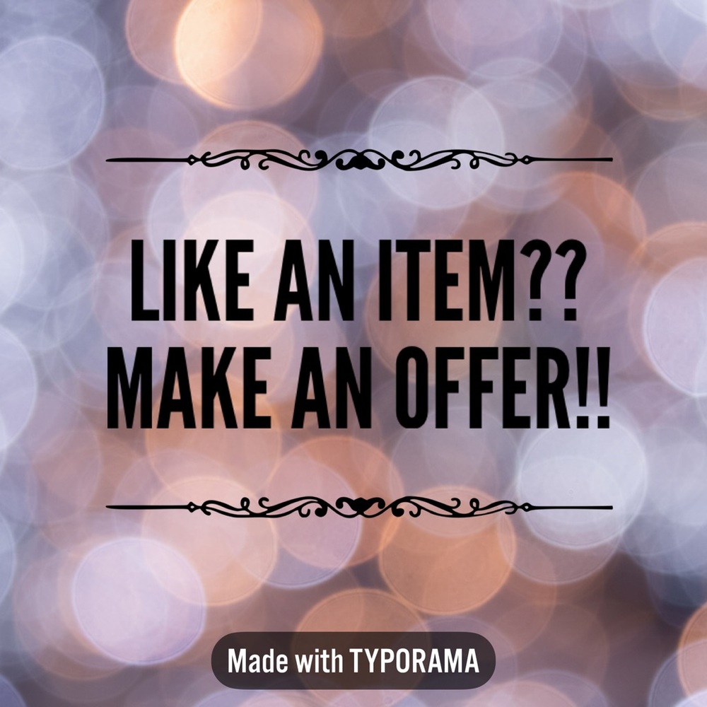 Like an Item?? make and Offer!!